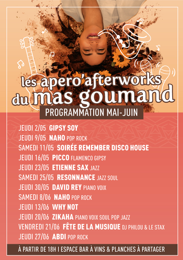 Mas Gourmand Programme Afterworks
