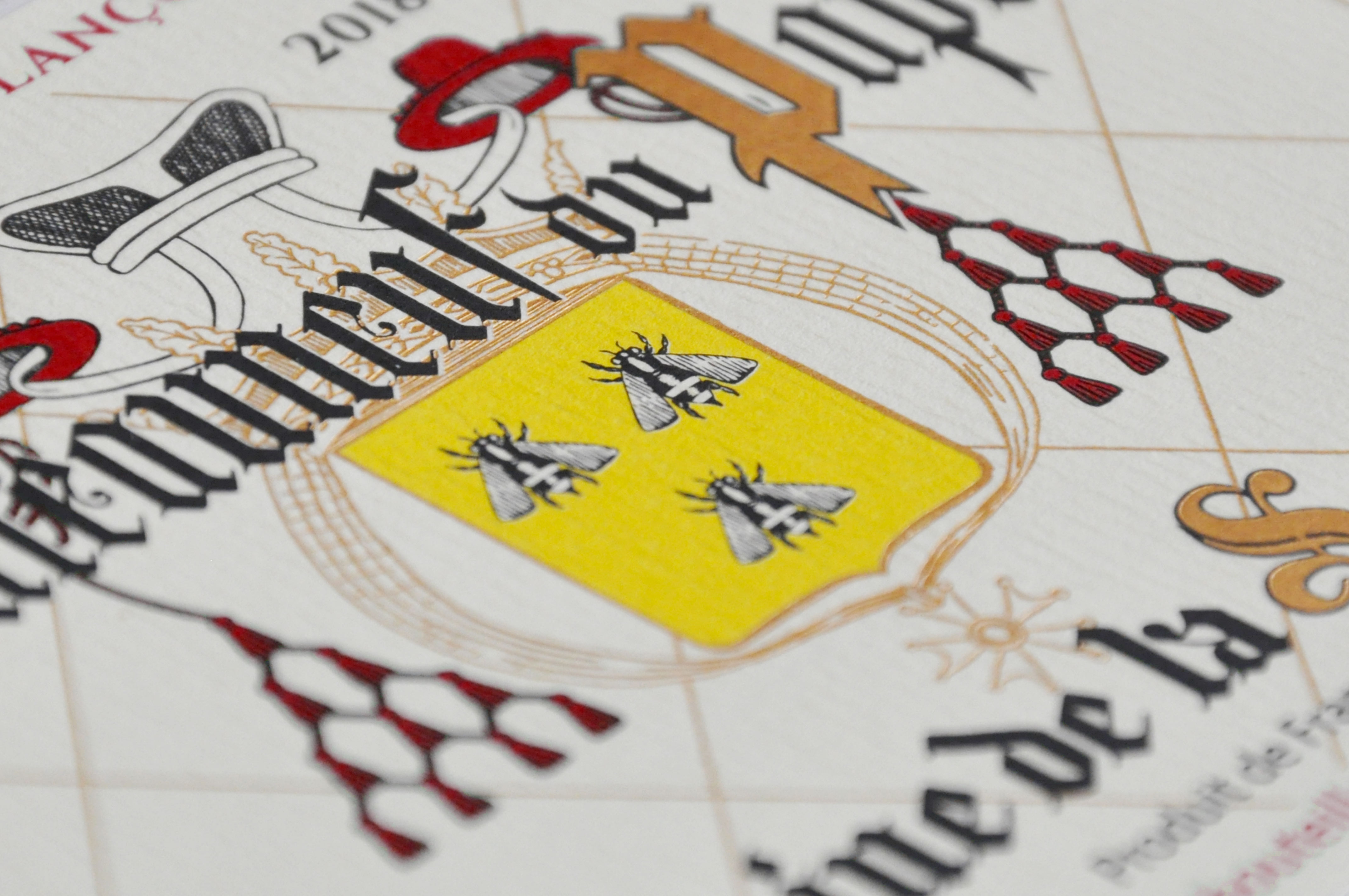 Portfolio Domaine de la Solitude Blason étiquette