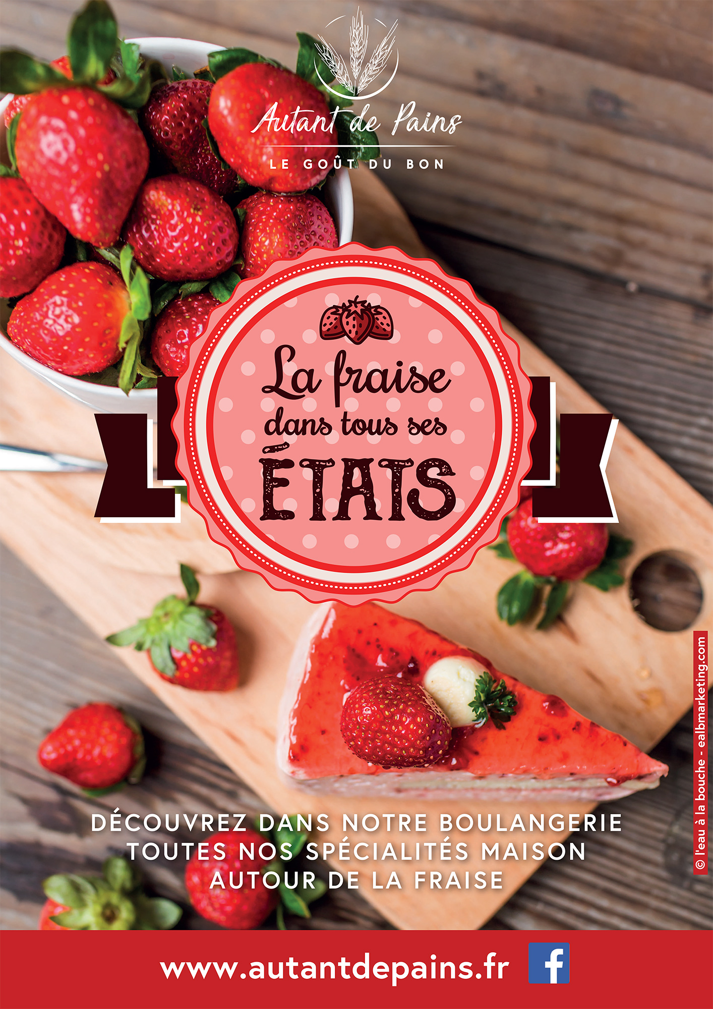 Affiche offre Fraise