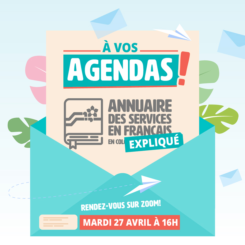 Annuaire à vos agendas !